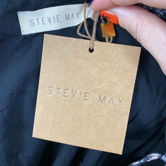 Stevie May acacia floral tie strap ruffle crop top - Picture 12 of 13